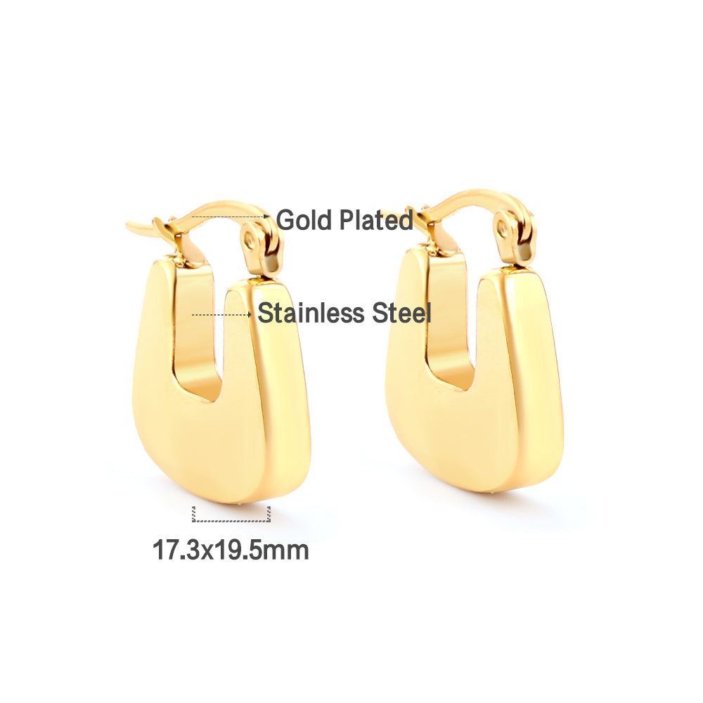 Argollas Cuadradas Chunky