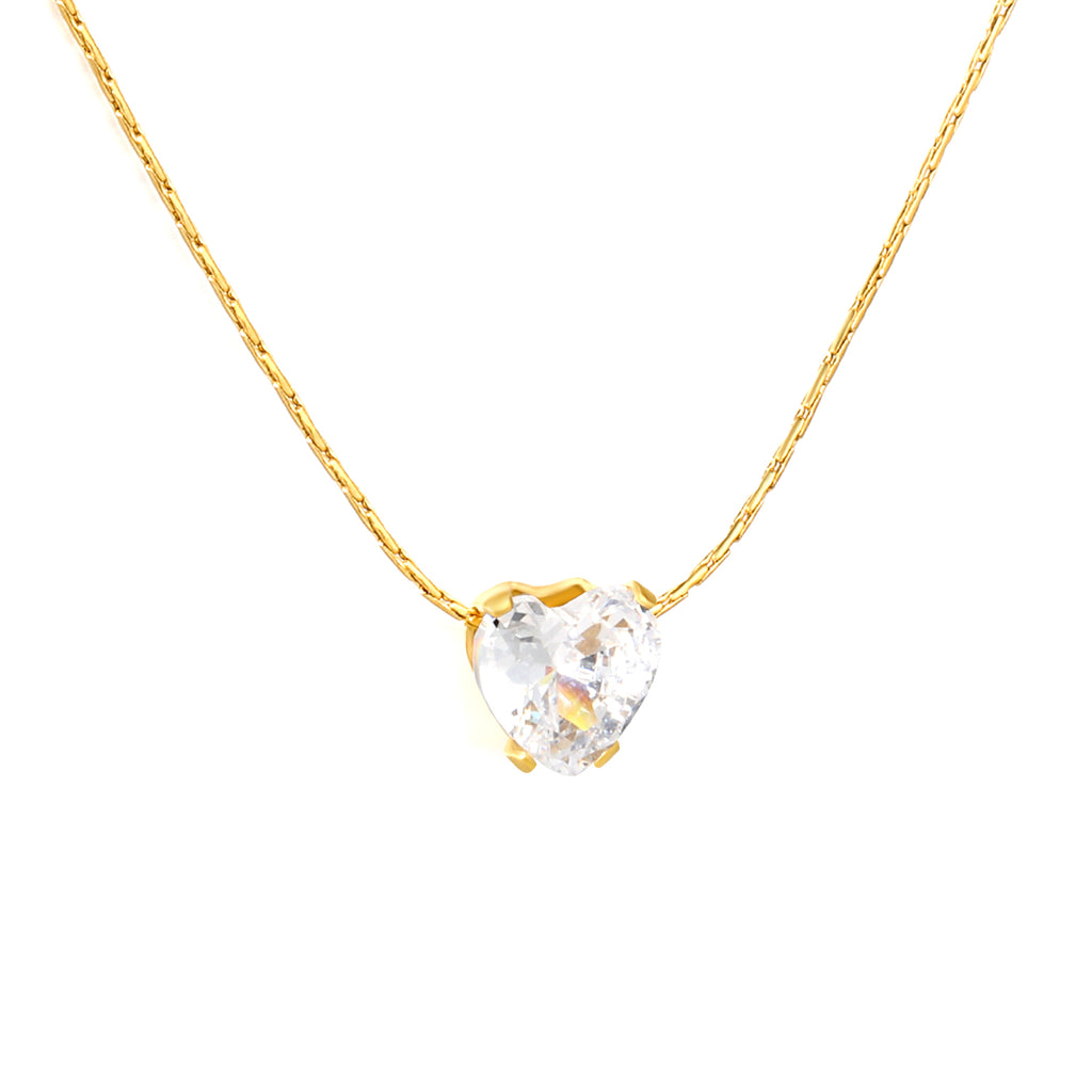 Collar Corazón Blanco