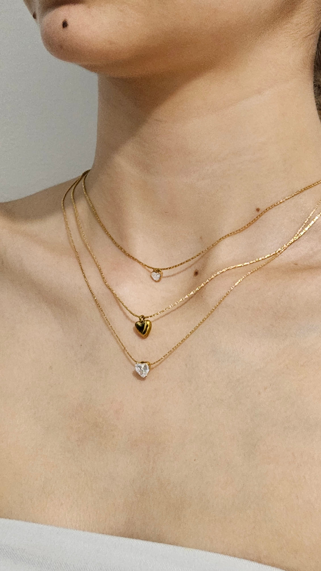 Collar Corazón Blanco